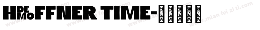 haffner time字体转换